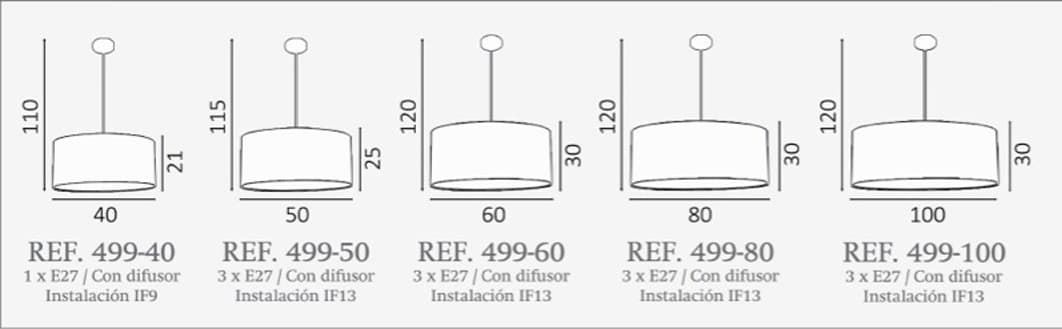 Colgante de techo moderno DIMEN Personalizable - Imagen 5