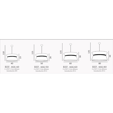 Colgante de techo moderno DRAC Personalizable - Imagen 2
