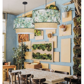 Colgante de techo moderno LEAF DÚO Personalizable - Imagen 1