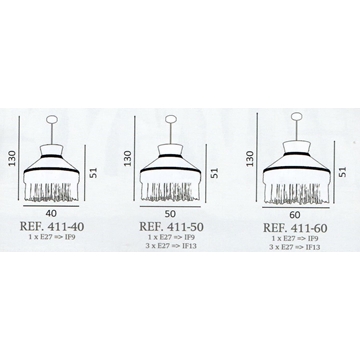 Colgante de techo moderno MARTINICA YELL 411 Personalizable - Imagen 2