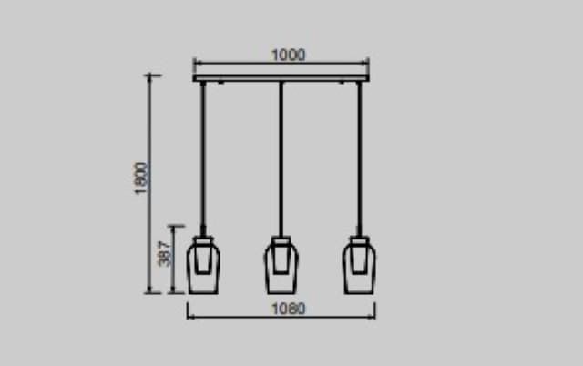 Colgante de techo moderno NORA 3 luces R - Imagen 6