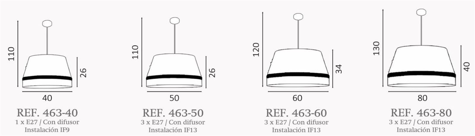 Colgante de techo moderno PRAT Personalizable - Imagen 2
