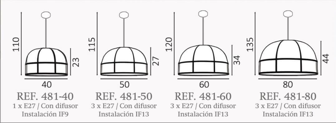Colgante de techo moderno ROMO Personalizable - Imagen 2