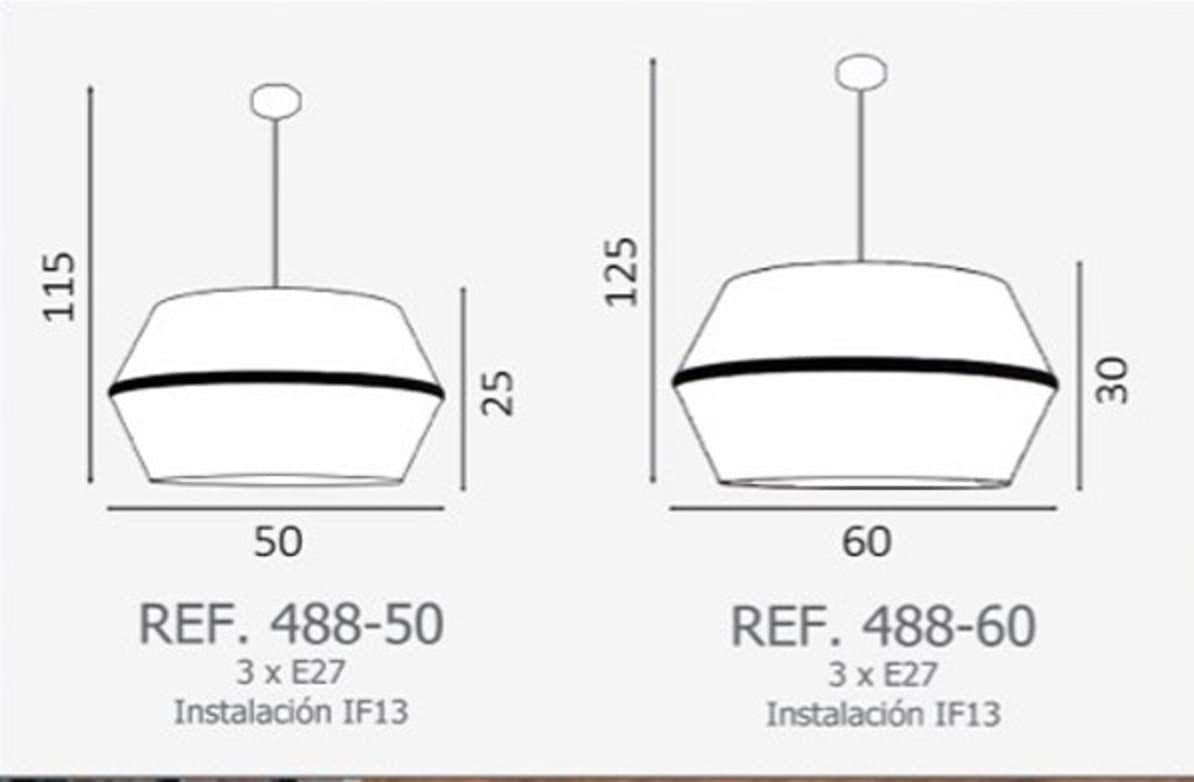 Colgante de techo moderno TEMANTIA Personalizable - Imagen 4