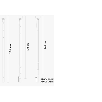 Colgante de techo moderno ULAOP CUERO L - Imagen 2