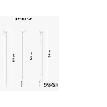 Colgante de techo moderno ULAOP CUERO M - Imagen 2
