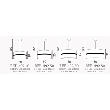 Colgante de techo moderno ZINC Personalizable - Imagen 2