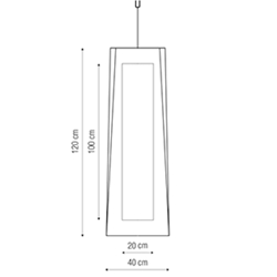 Colgante moderno INDIANA XL - Imagen 2