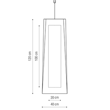 Colgante moderno INDIANA XL - Imagen 2