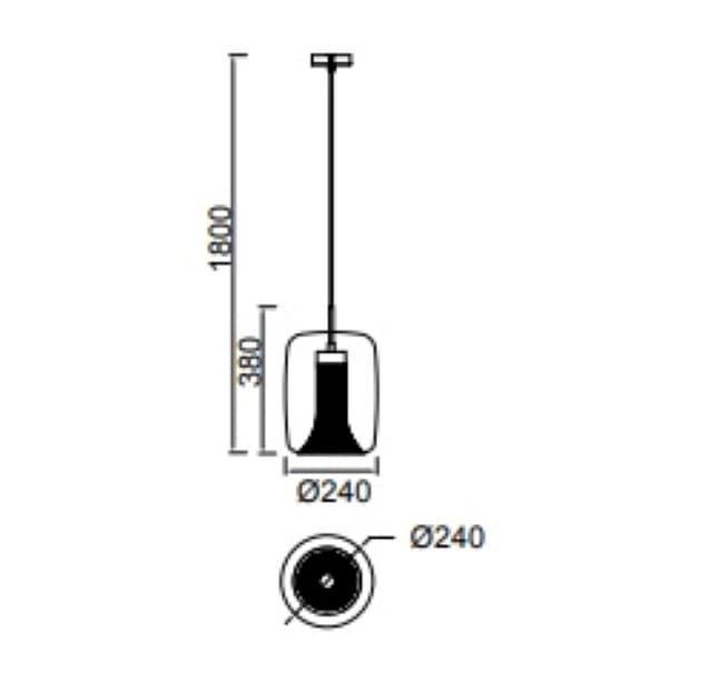 Colgante moderno KRISS 1 - Imagen 3