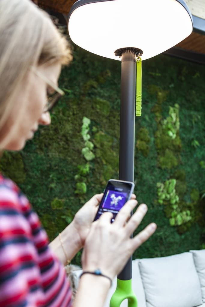 Farola Lutec exterior solar moderna POPPY Bluetooth - Imagen 4