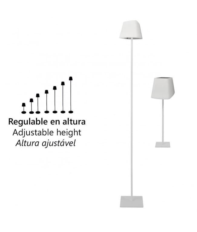 Lámpara de mesa exterior moderna Solar c/ batería Cube - Imagen 4