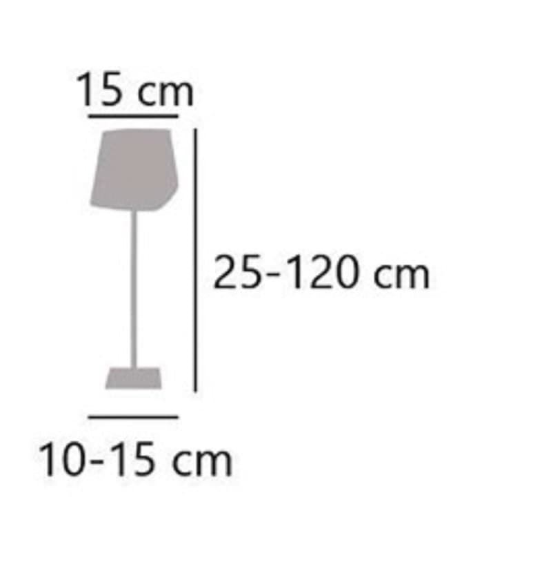 Lámpara de mesa exterior moderna Solar c/ batería Cube - Imagen 6