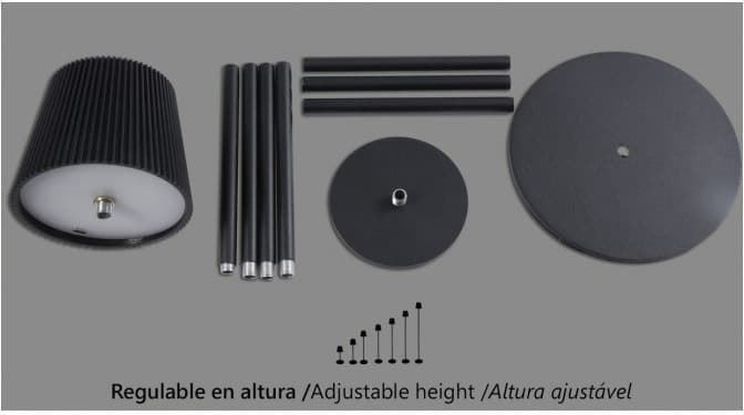 Lámpara de mesa exterior moderna Solar c/ batería ELISEO - Imagen 6