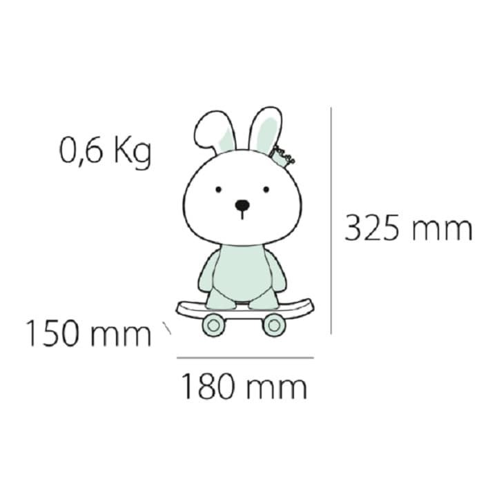 Lámpara de mesa infantil 12v RABBIT - Imagen 4