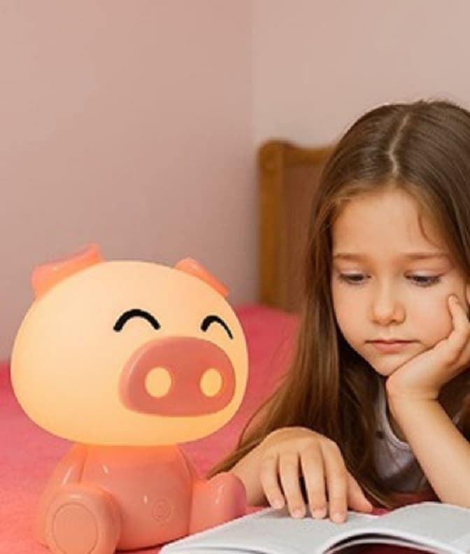 Lámpara de mesa infantil C/ batería PIG - Imagen 4