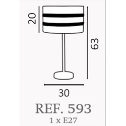 Lámpara de mesa moderna DIBU Personalizable - Imagen 2