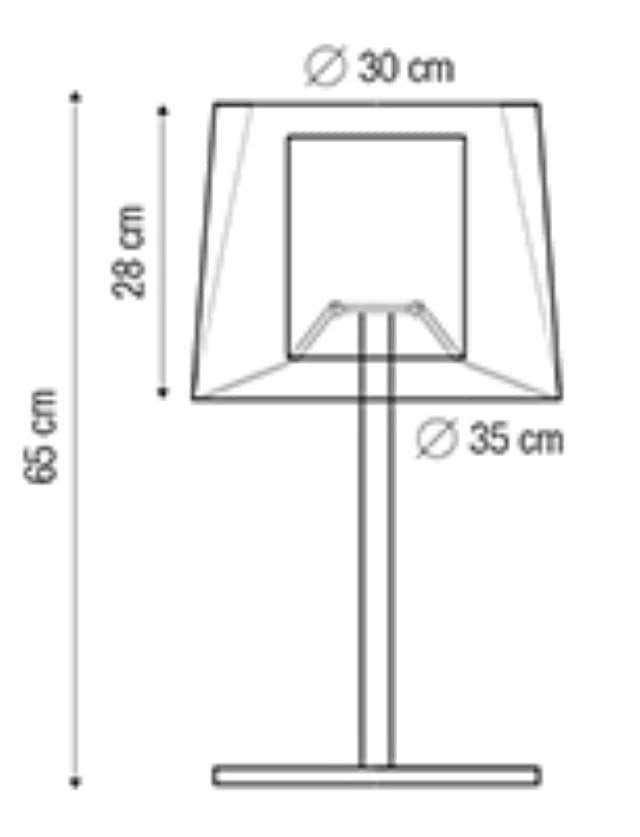 Lámpara de mesa moderna INDIANA S - Imagen 3