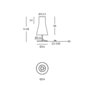 Lámpara de mesa moderna KORA - Imagen 2