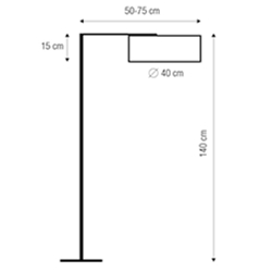 Lámpara de pie modena MATRIX - Imagen 2