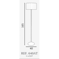 Lámpara de pie moderna ASTIGI COTONET Personalizable - Imagen 2