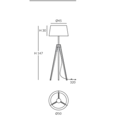 Lámpara de pie moderna DRUM 06 - Imagen 2