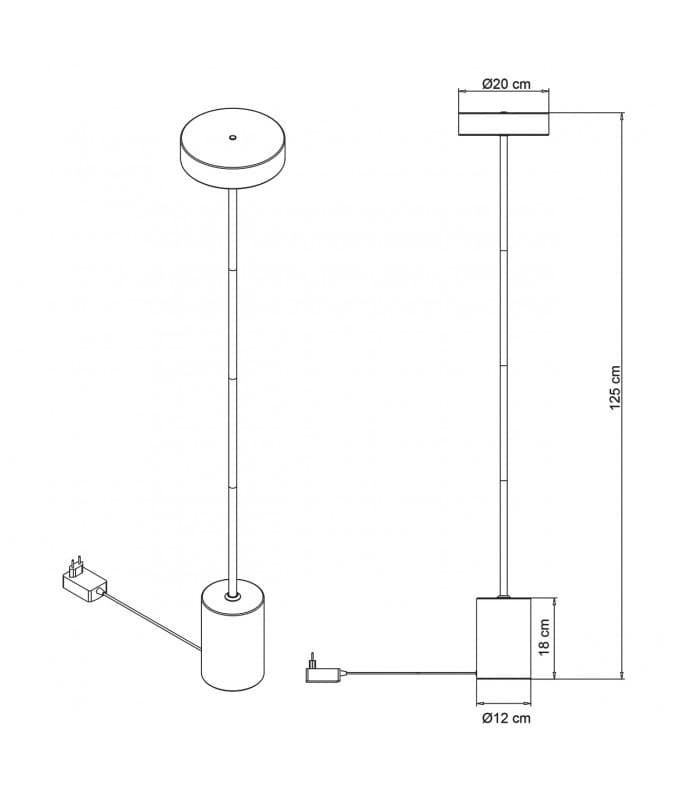 Lámpara de pie moderna FRESNO - Imagen 3