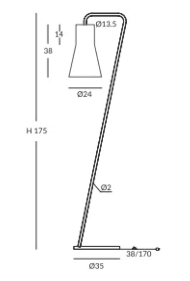 Lámpara de pie moderna KORA 70 - Imagen 3