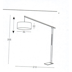 lámpara de pie moderna MASTIL PI - Imagen 2