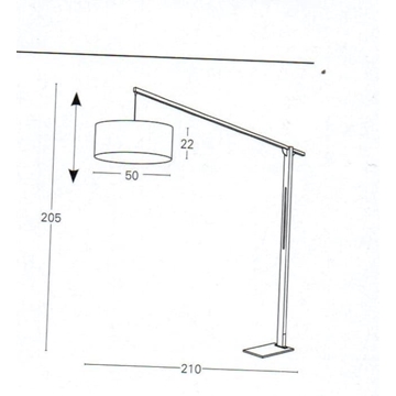lámpara de pie moderna MASTIL PI - Imagen 2