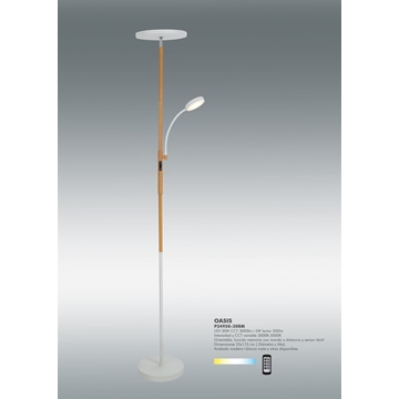 Lámpara de pie moderna OASIS MADERA - Imagen 1