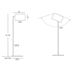 Lámpara de pie moderna POT - Imagen 2