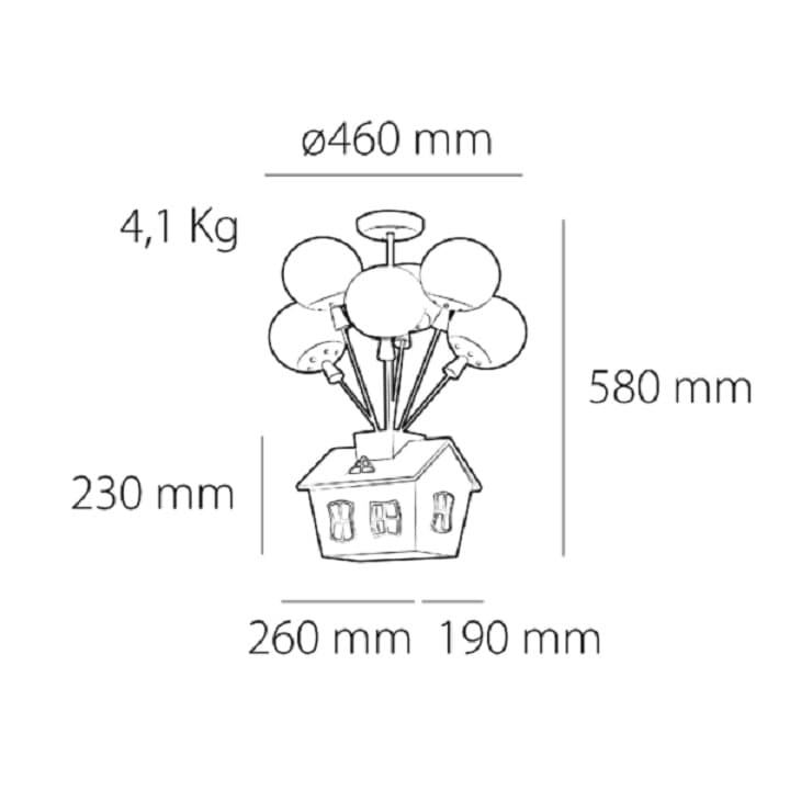Lámpara de techo infantil UP - Imagen 3