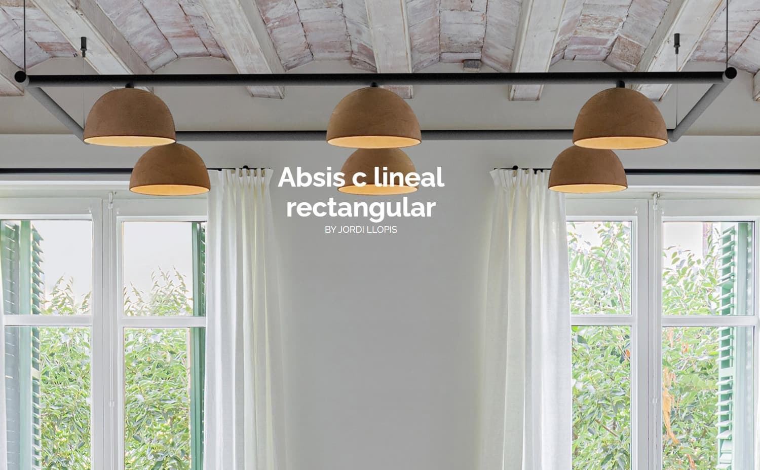 Lámpara de techo moderna ABSIS C lineal Rectangular - Imagen 2