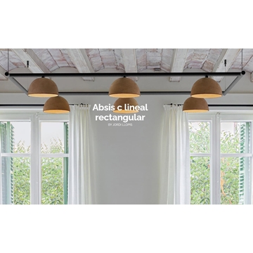 Lámpara de techo moderna ABSIS C lineal Rectangular - Imagen 2