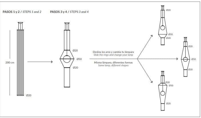 Lámpara de techo moderna MORGANA 100 - Imagen 6