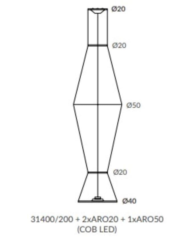 Lámpara de techo moderna MORGANA II 200 - Imagen 7
