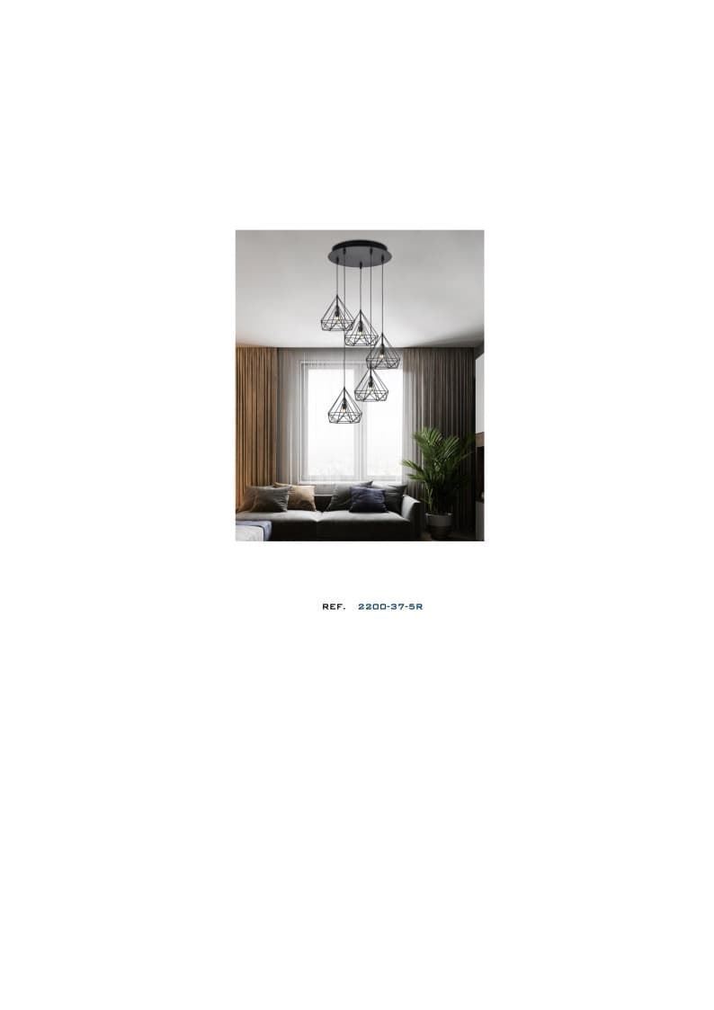 Lámpara de techo moderna PENDANTS 37-5R - Imagen 1