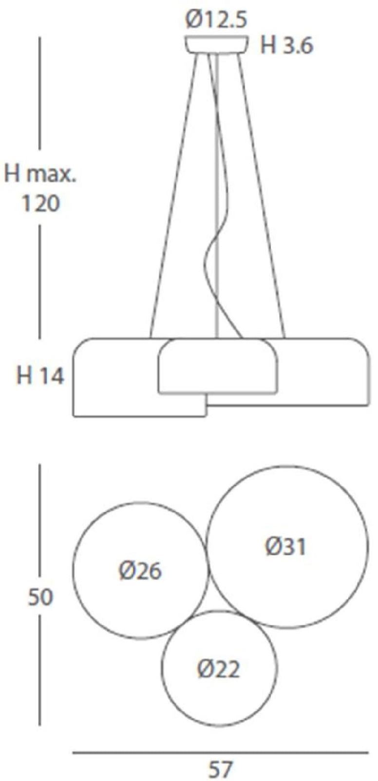 Lámpara de techo moderna POT 60I - Imagen 6