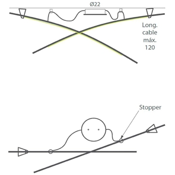 Lámpara de techo moderna RITA 2 - Imagen 1