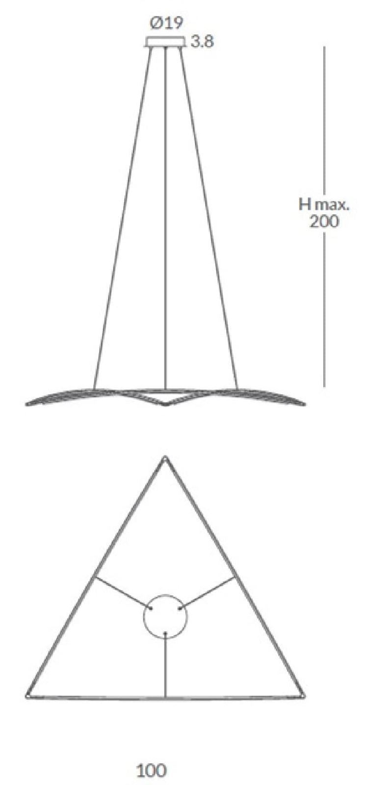 Lámpara de techo moderna RITA DELTA 100 - Imagen 1
