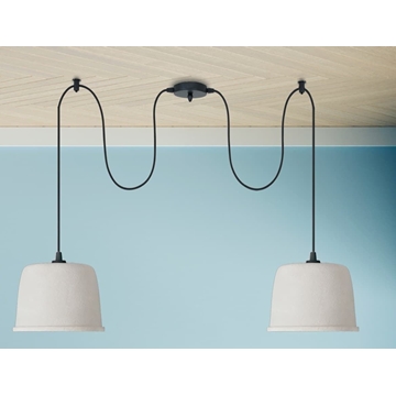 Lámpara de techo moderna SILOS 80 2 luces - Imagen 1