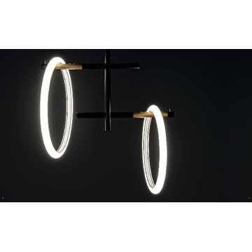 Lámpara de techo moderna ULAOP SC Negro/Oro - Imagen 1