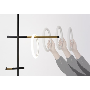 Lámpara de techo moderna ULAOP SL Blanco/Oro - Imagen 2