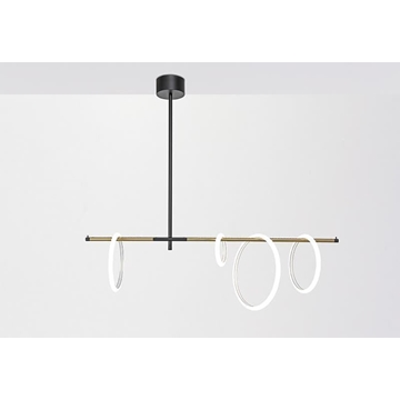 Lámpara de techo moderna ULAOP SM02 Blanco/Oro - Imagen 1