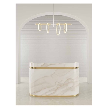 Lámpara de techo moderna ULAOP SM03 Blanco/Oro - Imagen 1