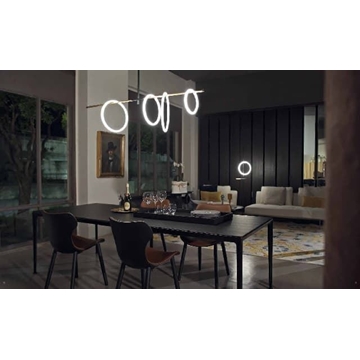 Lámpara de techo moderna ULAOP SM03 Negro/Oro - Imagen 1