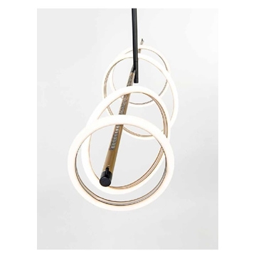 Lámpara de techo moderna ULAOP SM03 Negro/Oro - Imagen 2