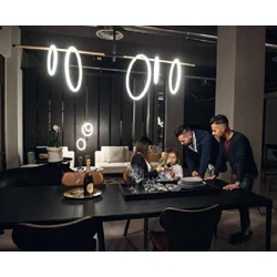 Lámpara de techo moderna ULAOP SM04 Negro/Oro - Imagen 1