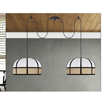 Lámpara de techo moderno ROMO 2 luces Personalizable - Imagen 1